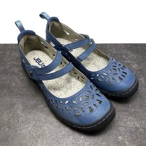 JBU by Jambu Bellerose Encore Mary Jane Sandals Women's 6.5M Denim Blue‎ B4BRE45